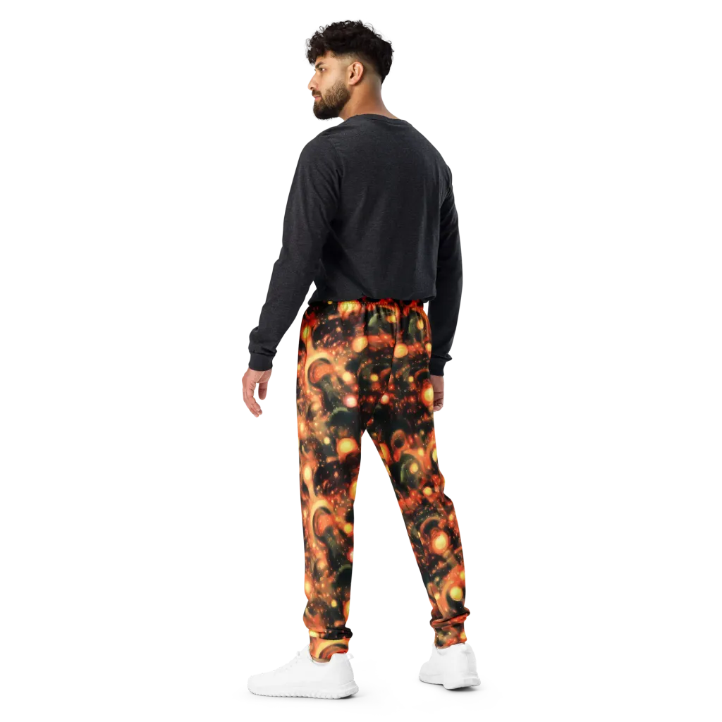 Volcanic Halo on Men's Joggers — Back