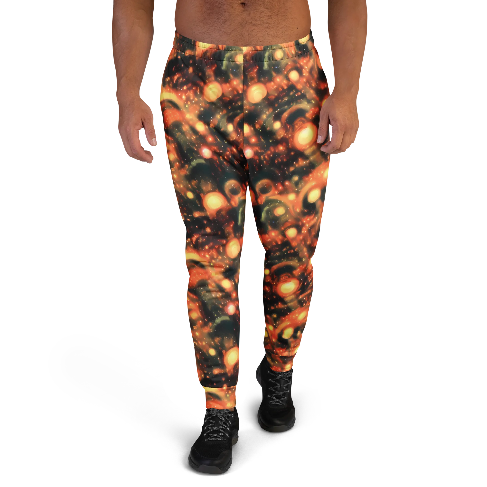 Volcanic Halo on Men's Joggers — Front