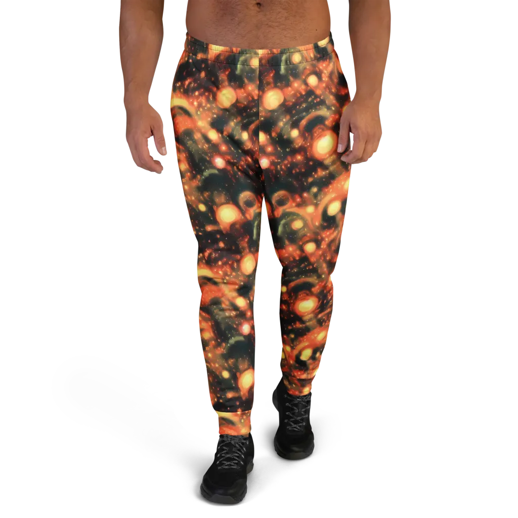 Volcanic Halo on Men's Joggers — Front