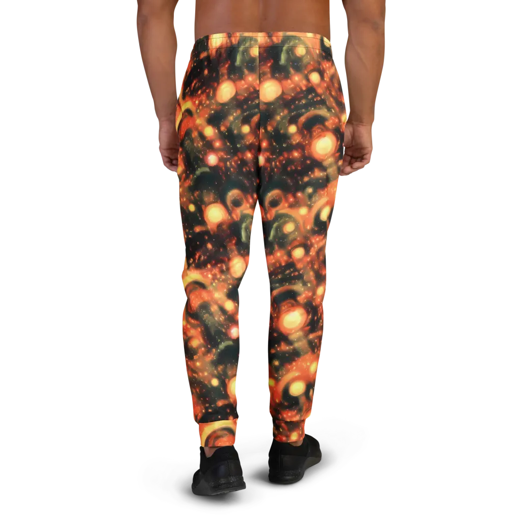 Volcanic Halo on Men's Joggers — Back