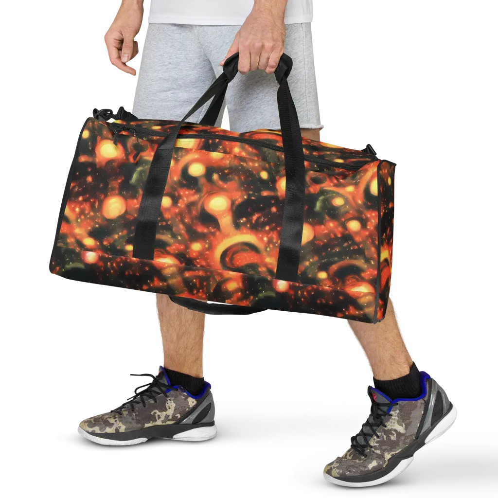 Volcanic Halo on Duffle Bag — Front