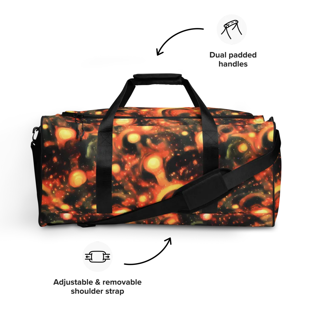 Volcanic Halo on Duffle Bag — Front