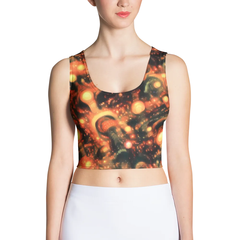 Volcanic Halo on Crop Top — Front