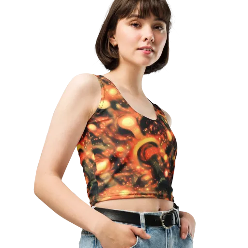 Volcanic Halo on a Crop Top