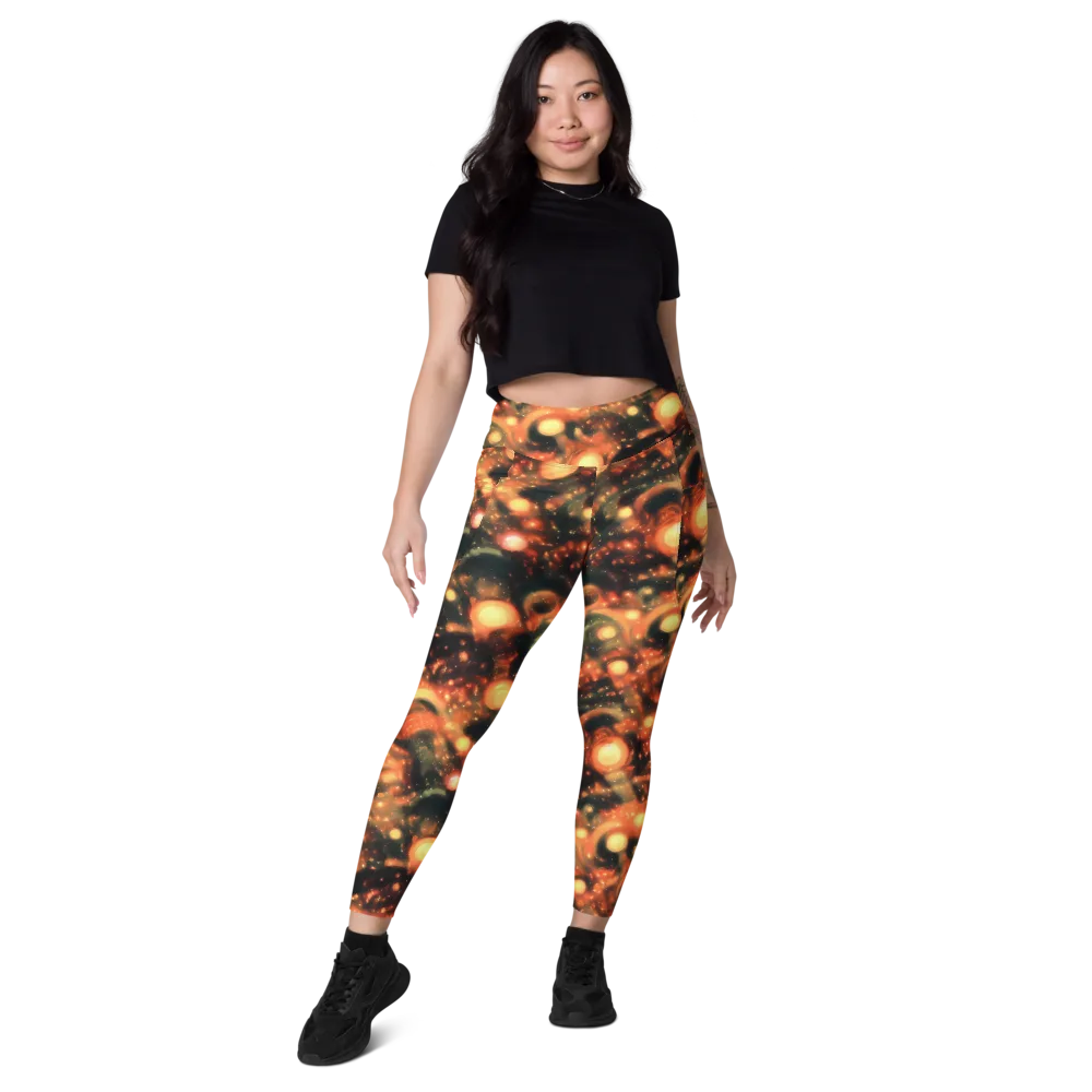 Volcanic Halo on Leggings with Pockets — Front