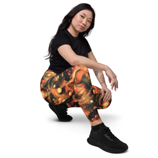 Volcanic Halo on a Leggings with Pockets