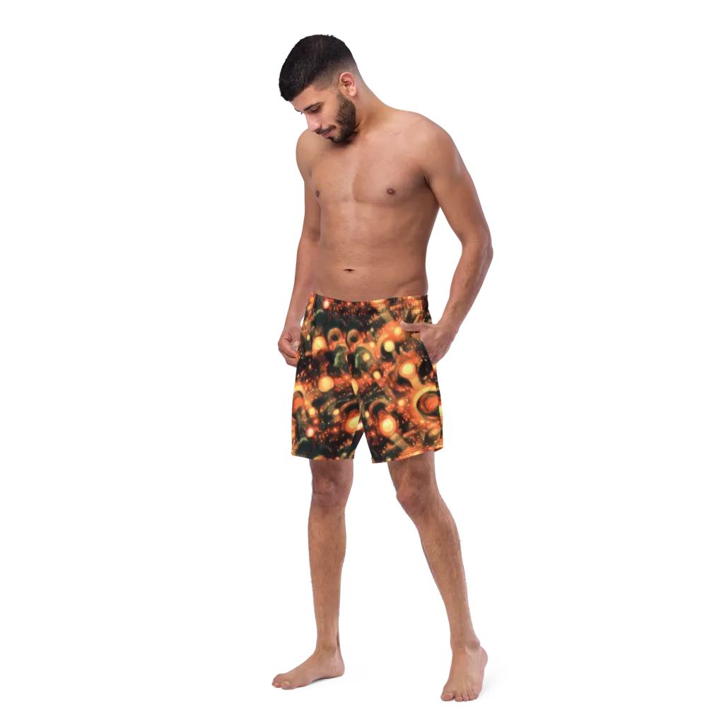 Volcanic Halo on Swim Trunks — Left Front