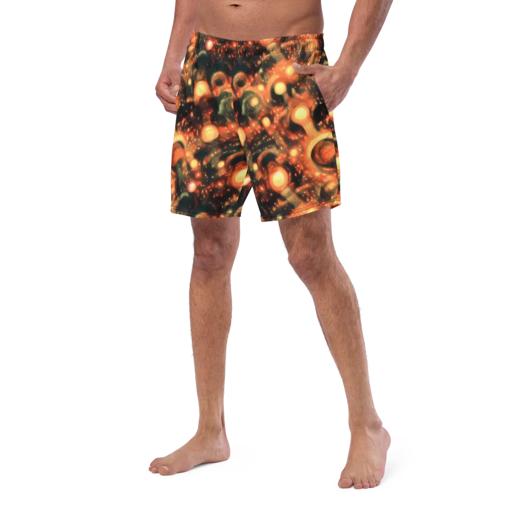 Volcanic Halo on Swim Trunks — Left Front