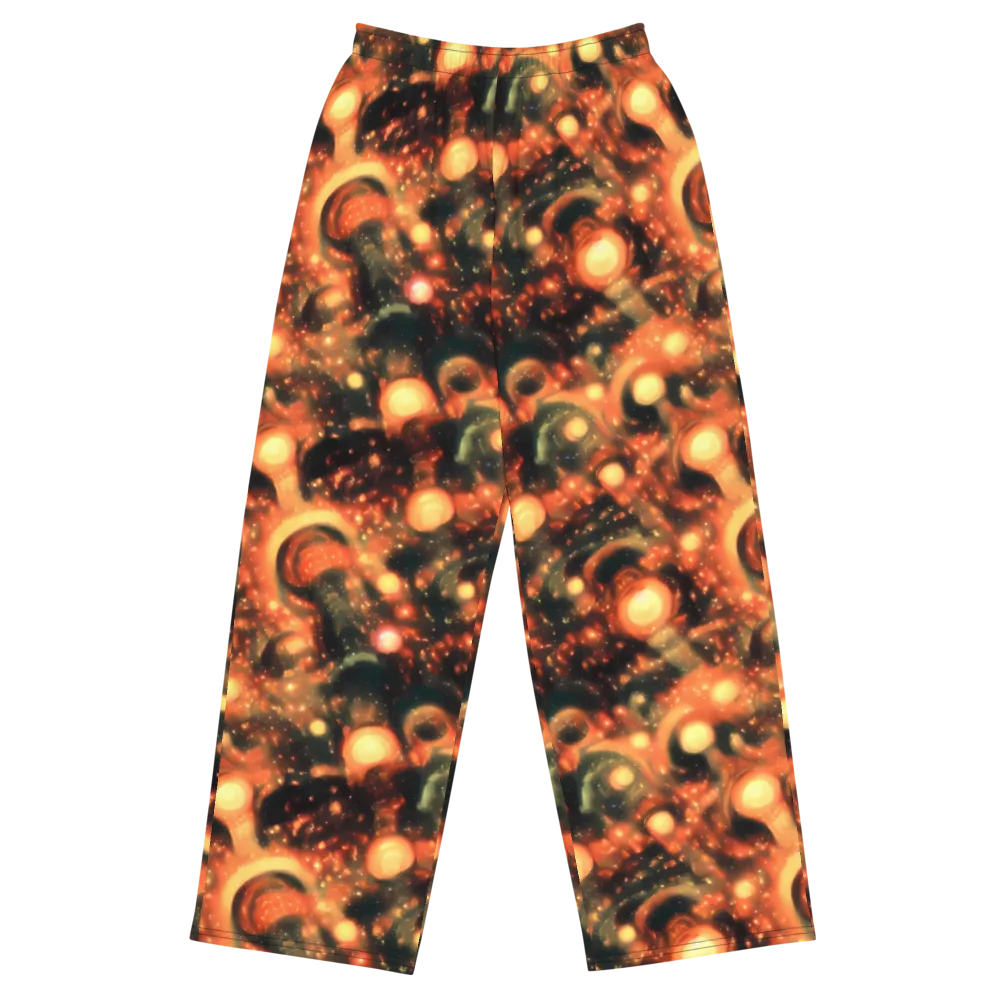 Volcanic Halo on Wide-Leg Pants — Front