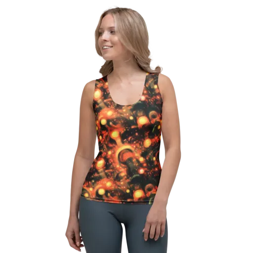 Volcanic Halo on a Women's Tank Top