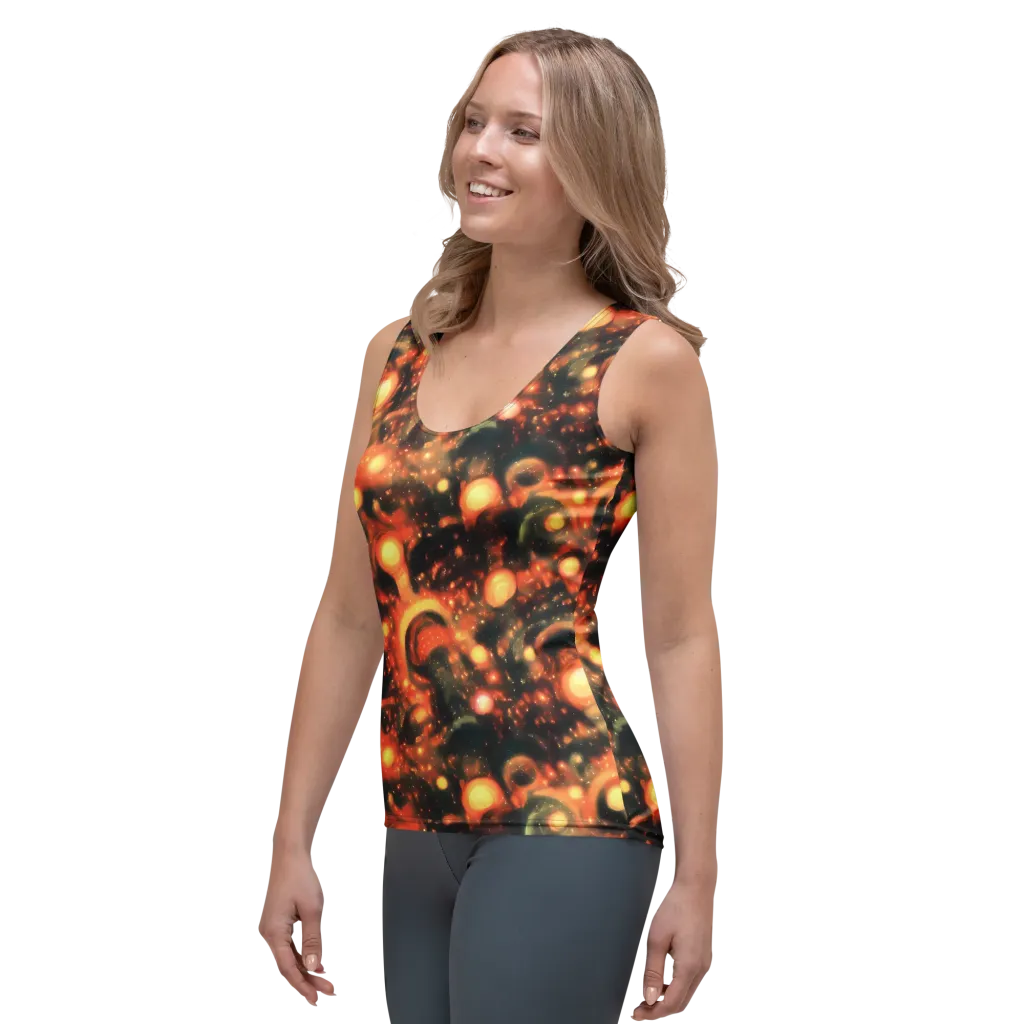Volcanic Halo on Women's Tank Top — Left Front