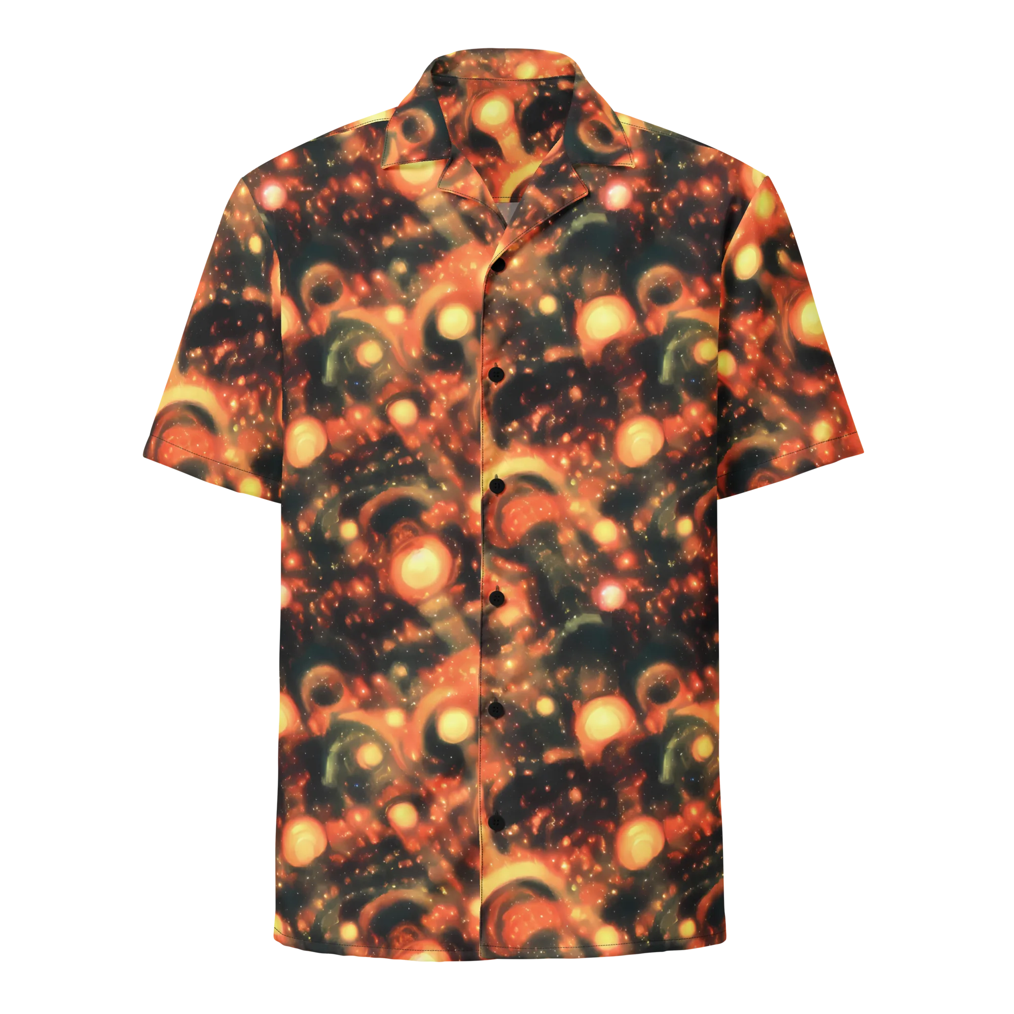 Volcanic Halo on Button Shirt — Front
