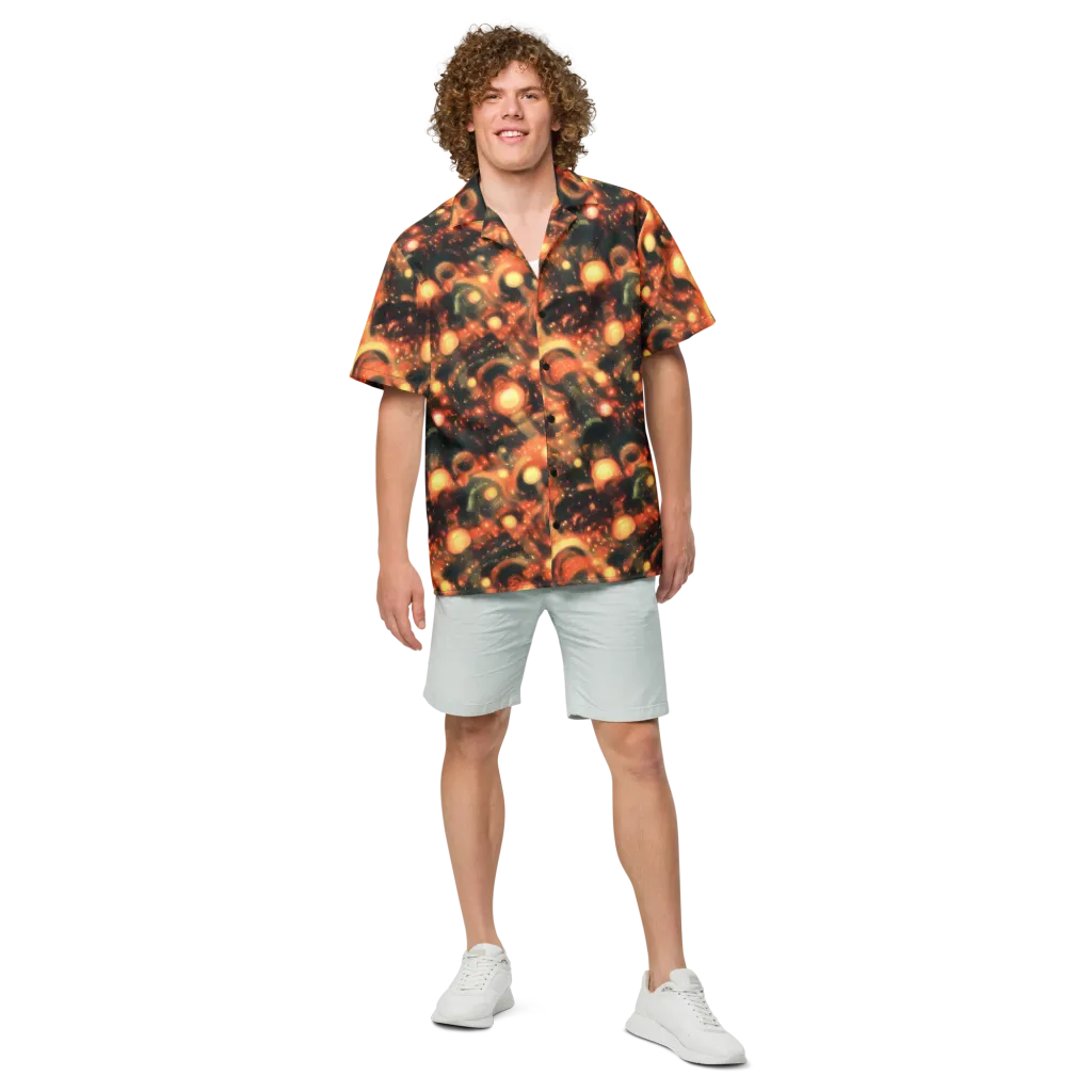 Volcanic Halo on Button Shirt — Front