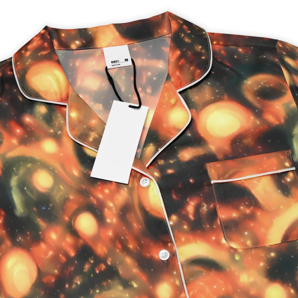 Volcanic Halo on Women's Short Sleeve Pajama Top — Product details