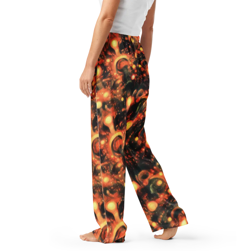 Volcanic Halo on Women's Pajama Pants — Left