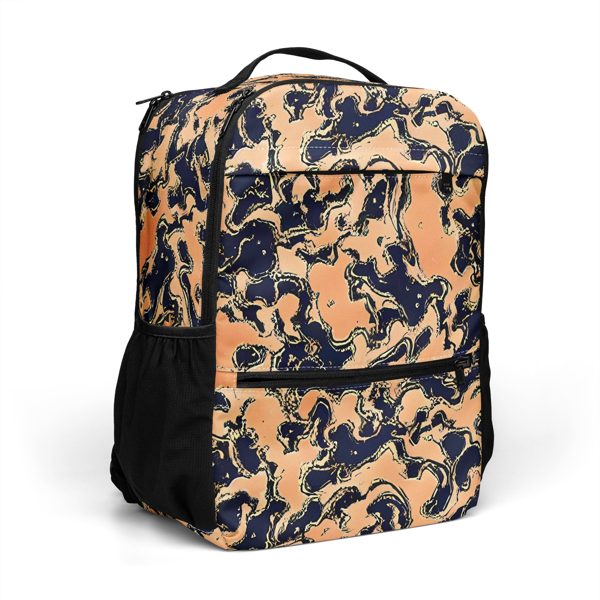 Apricot Ink on Utility Backpack — Right Front