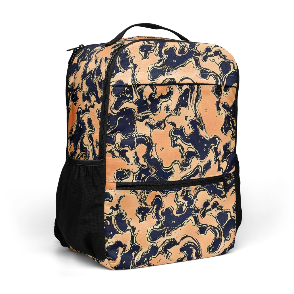 Apricot Ink on Utility Backpack — Right Front