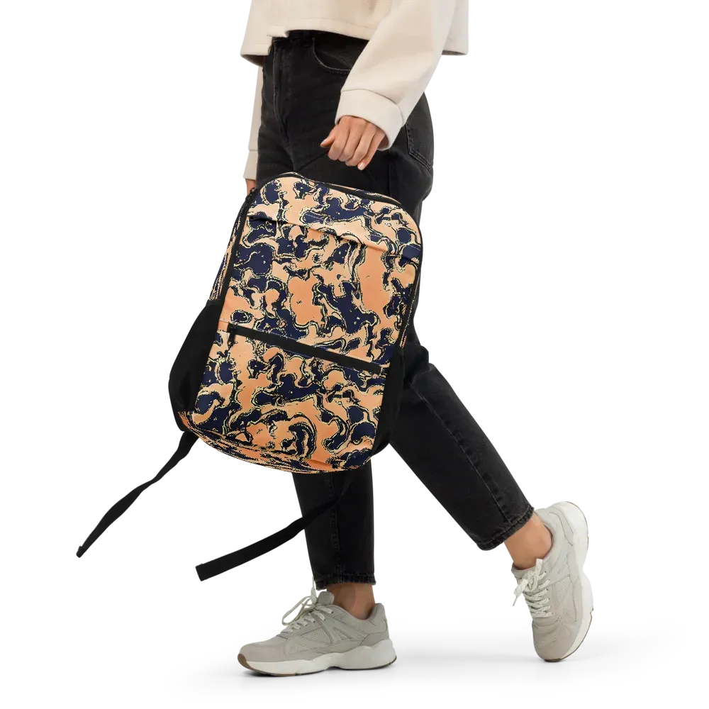 Apricot Ink on Utility Backpack — Front