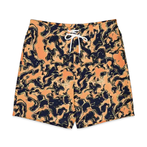 Apricot Ink on a Men's Board Shorts