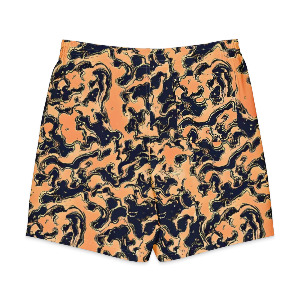 Apricot Ink on Men's Board Shorts — Back