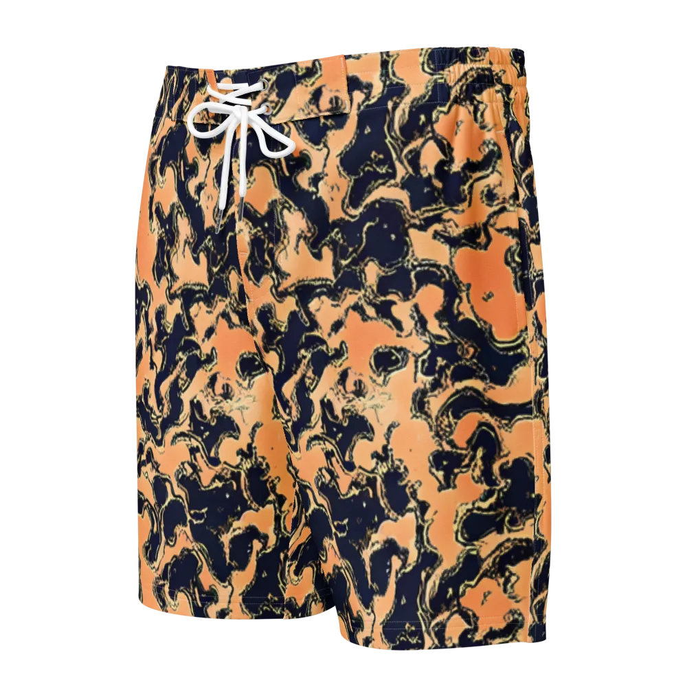 Apricot Ink on Men's Board Shorts — Front