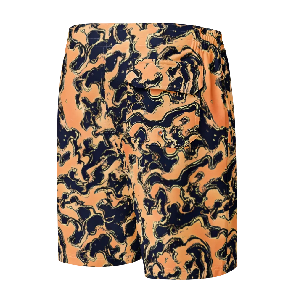 Apricot Ink on Men's Board Shorts — Back