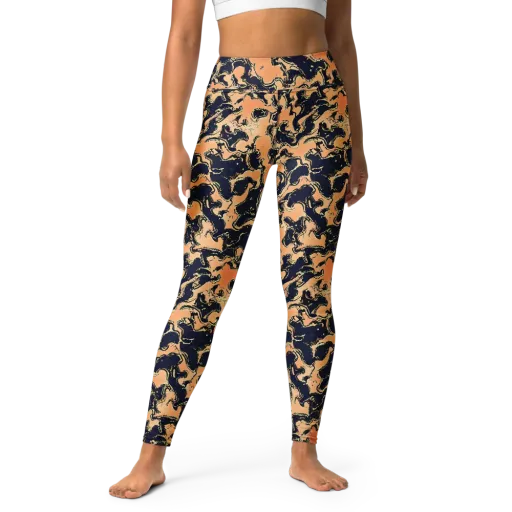 Apricot Ink on a Yoga Leggings