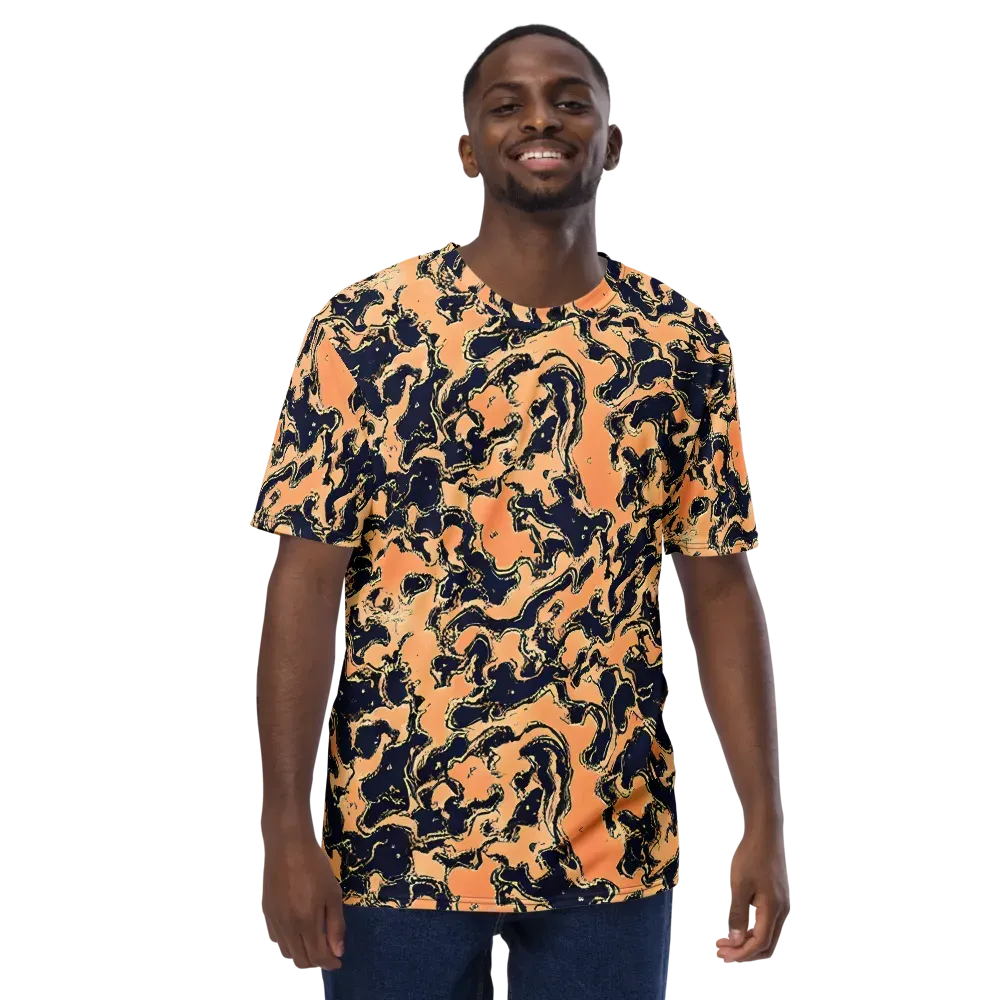 Apricot Ink on Men's Crew Neck T-Shirt — Front