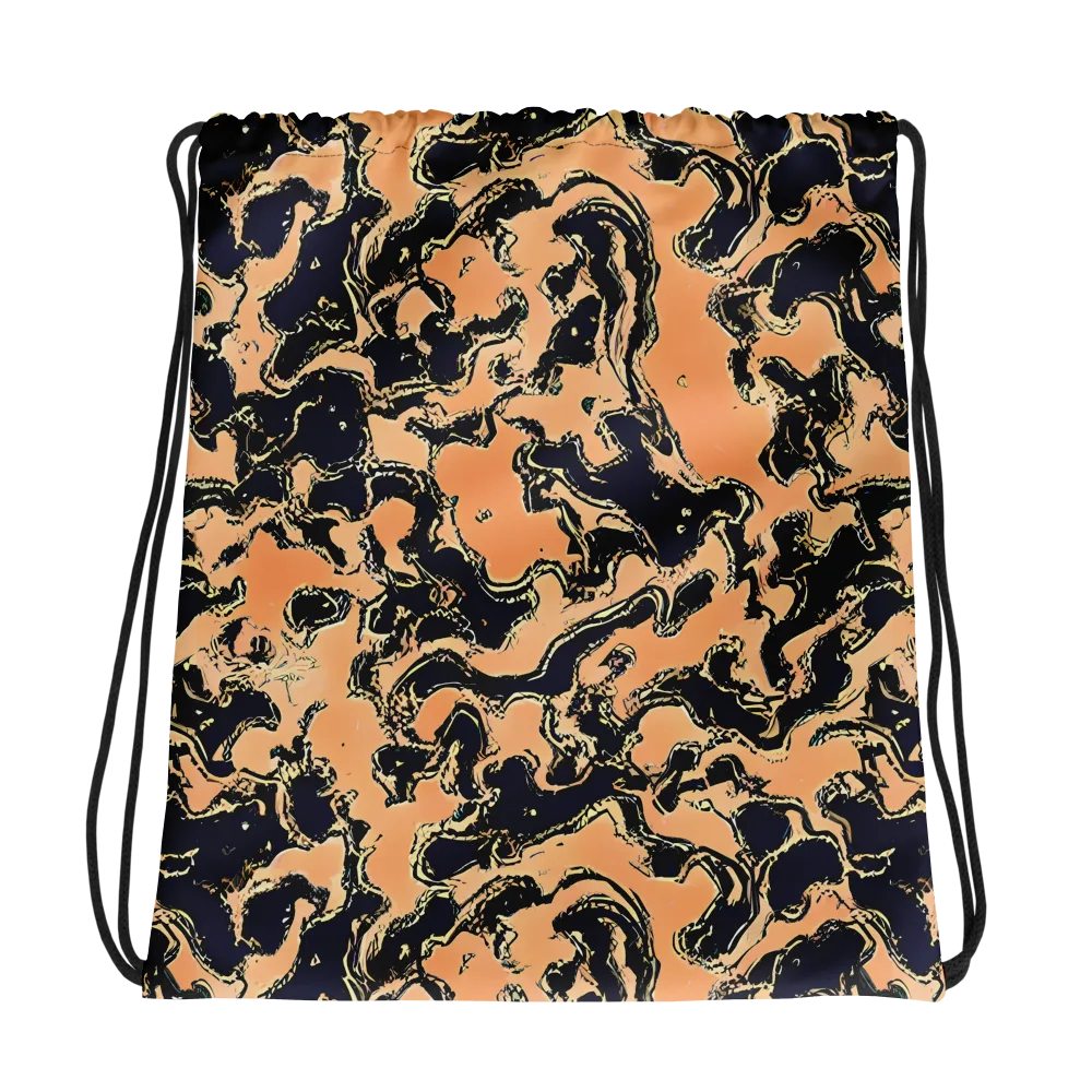 Apricot Ink on Drawstring Bag — Photo