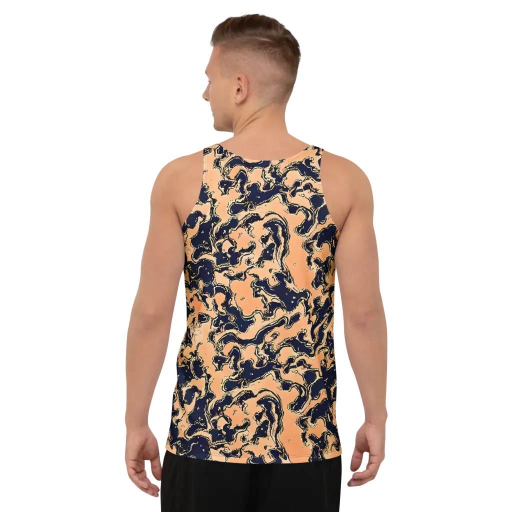 Apricot Ink on Men's Tank Top — Back