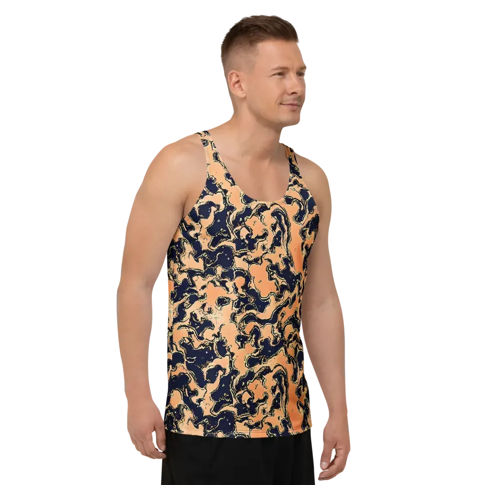 Apricot Ink on Men's Tank Top — Right Front