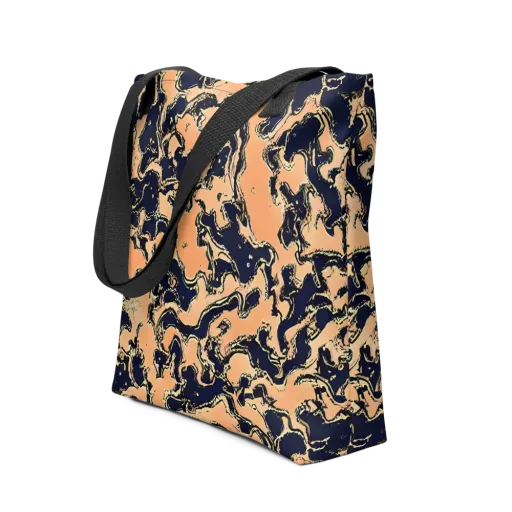 Apricot Ink on a Tote Bag
