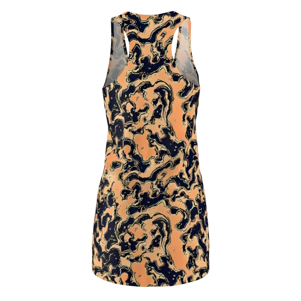 Apricot Ink on Racerback Dress — Back