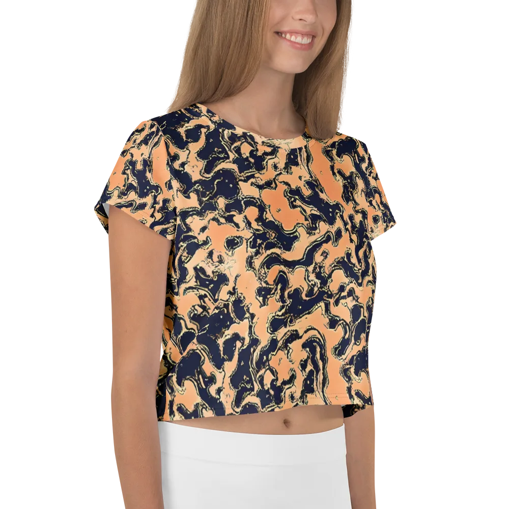 Apricot Ink on Crop Tee — Right