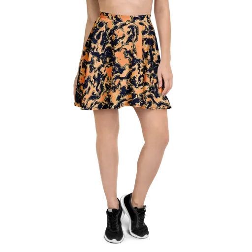 Apricot Ink on a Skater Skirt