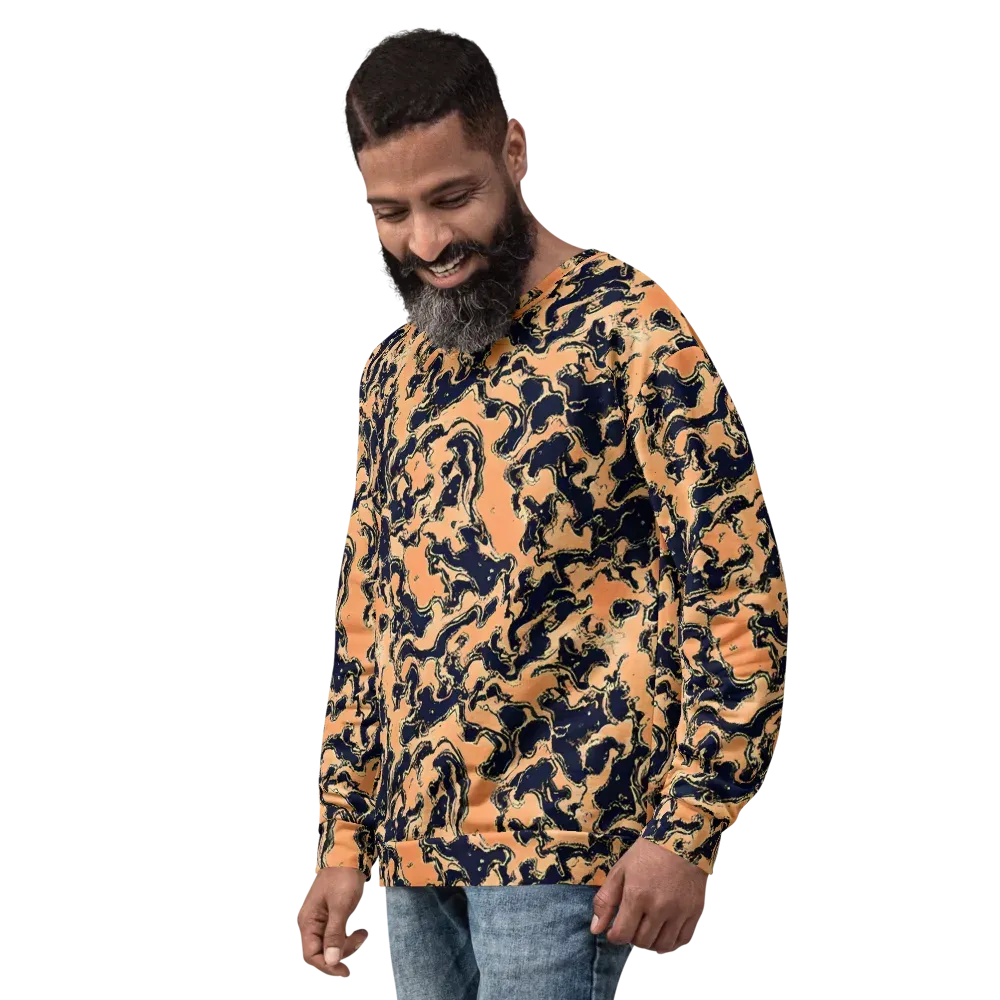 Apricot Ink on Sweatshirt — Left Front