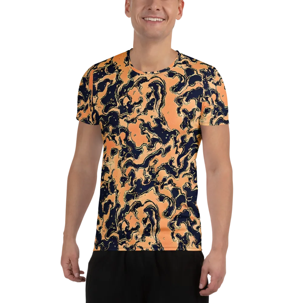 Apricot Ink on Men's Athletic T-Shirt — Front