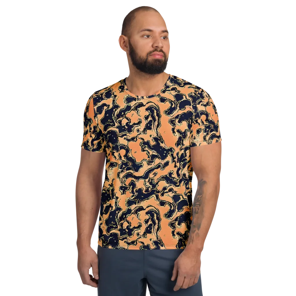 Apricot Ink on Men's Athletic T-Shirt — Front