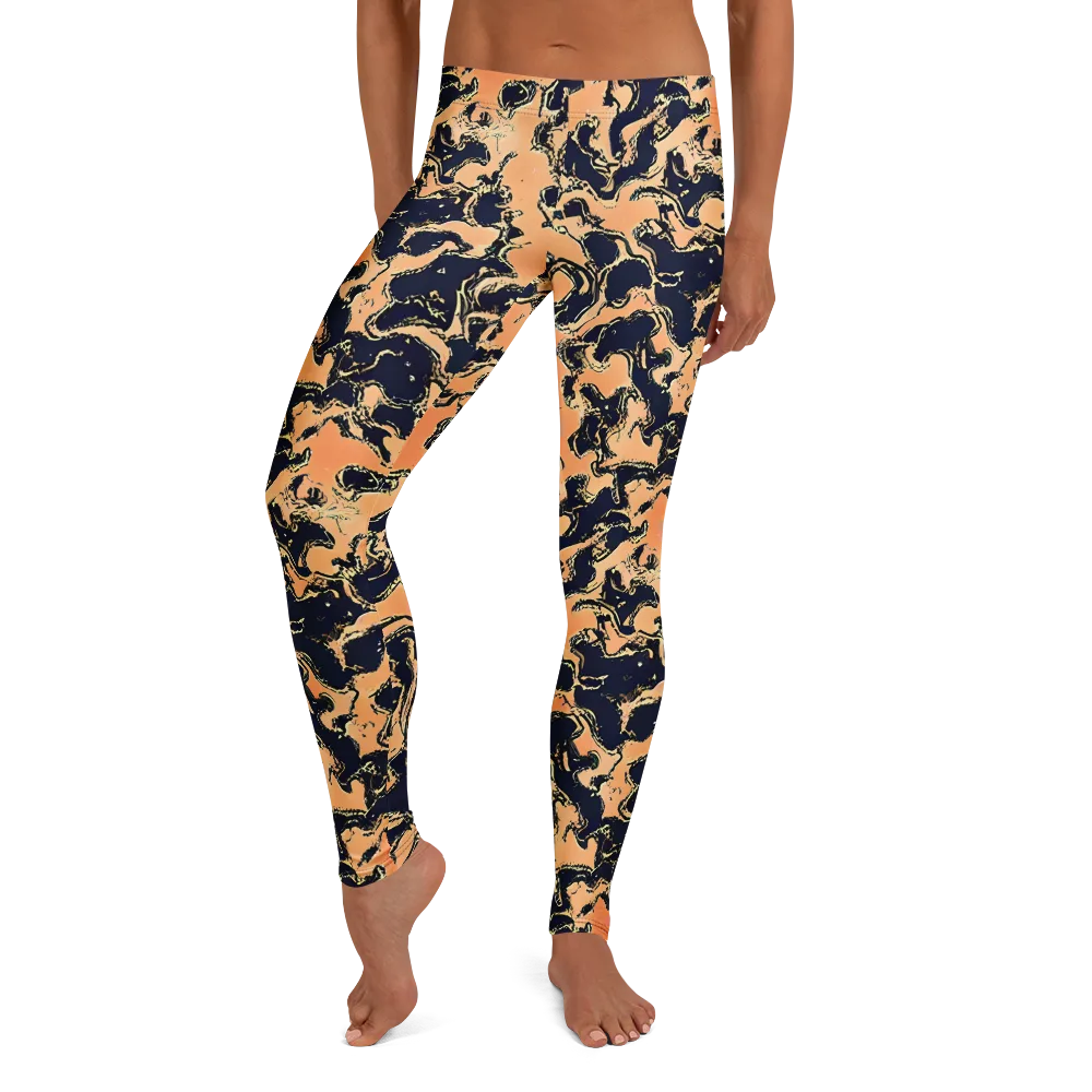 Apricot Ink on Leggings — Front