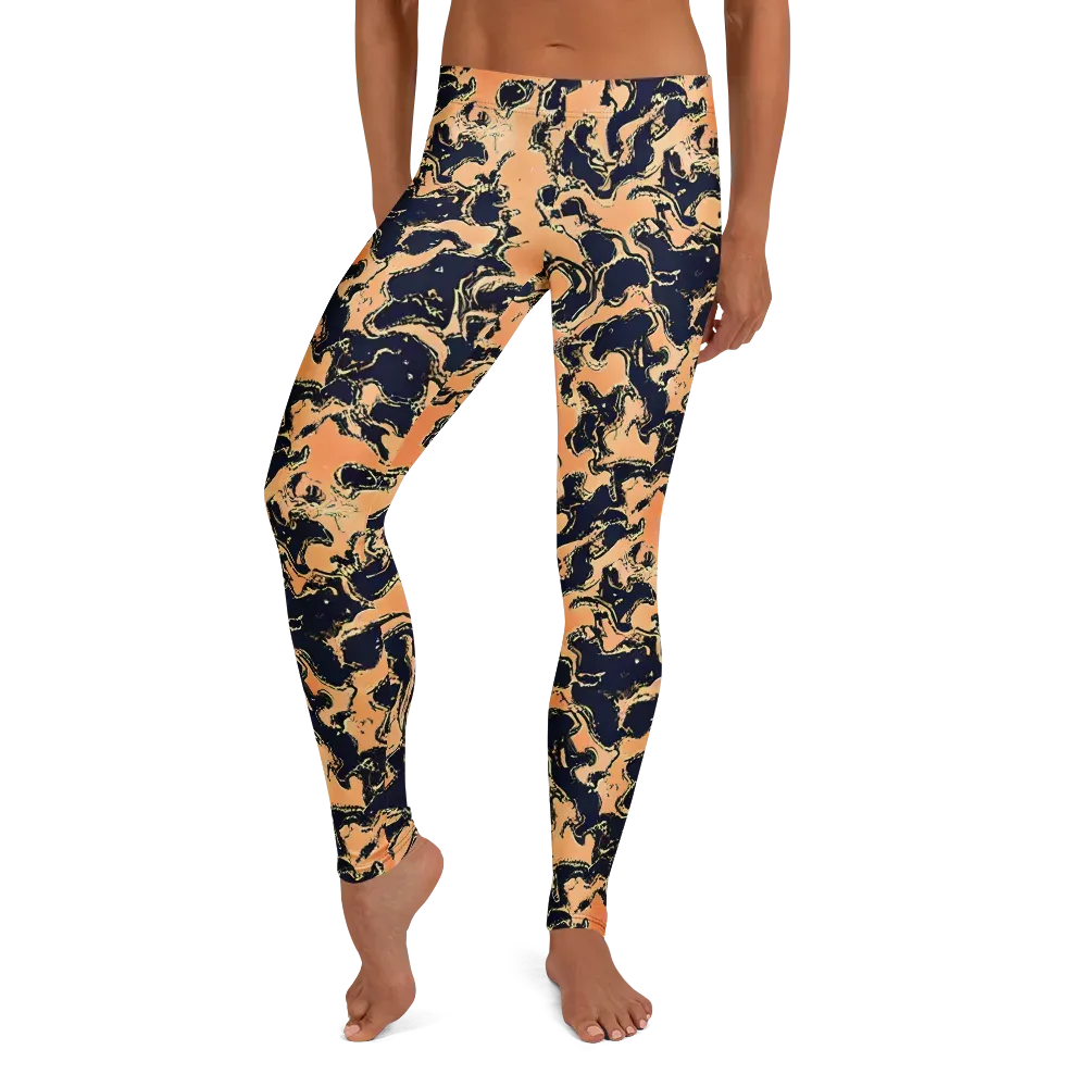 Apricot Ink on Leggings — Front