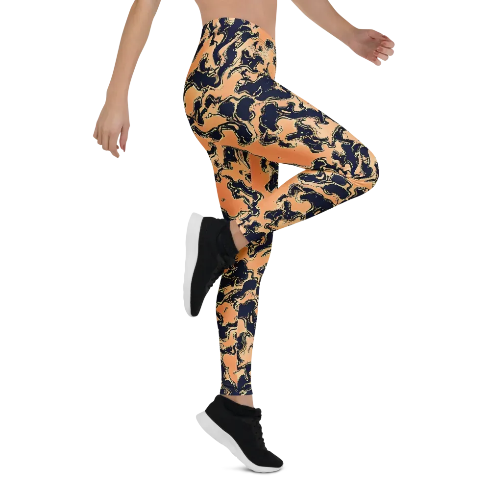 Apricot Ink on Leggings — Right