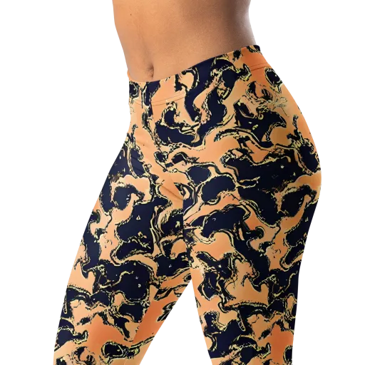 Apricot Ink on a Leggings