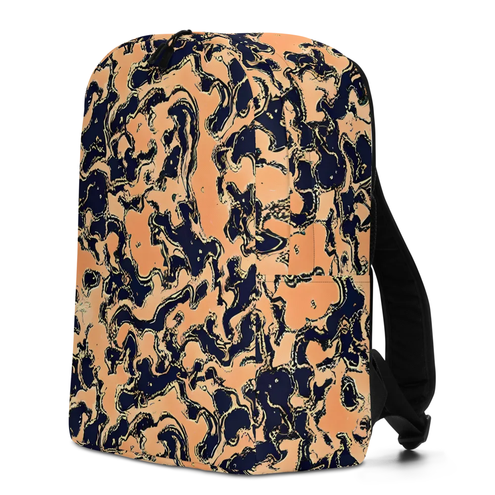 Apricot Ink on Minimalist Backpack — Left
