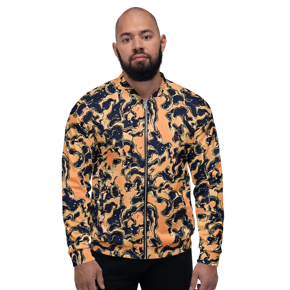 Apricot Ink on Bomber Jacket — Front