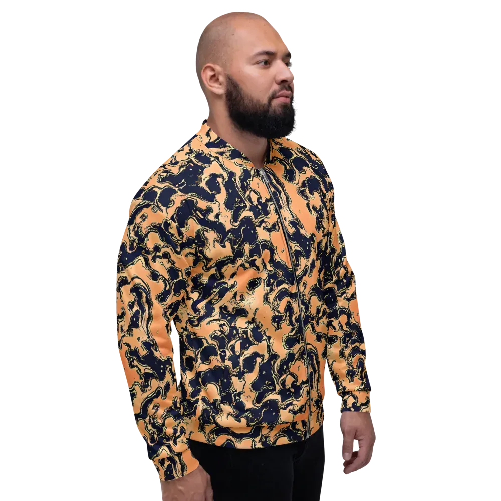 Apricot Ink on Bomber Jacket — Right