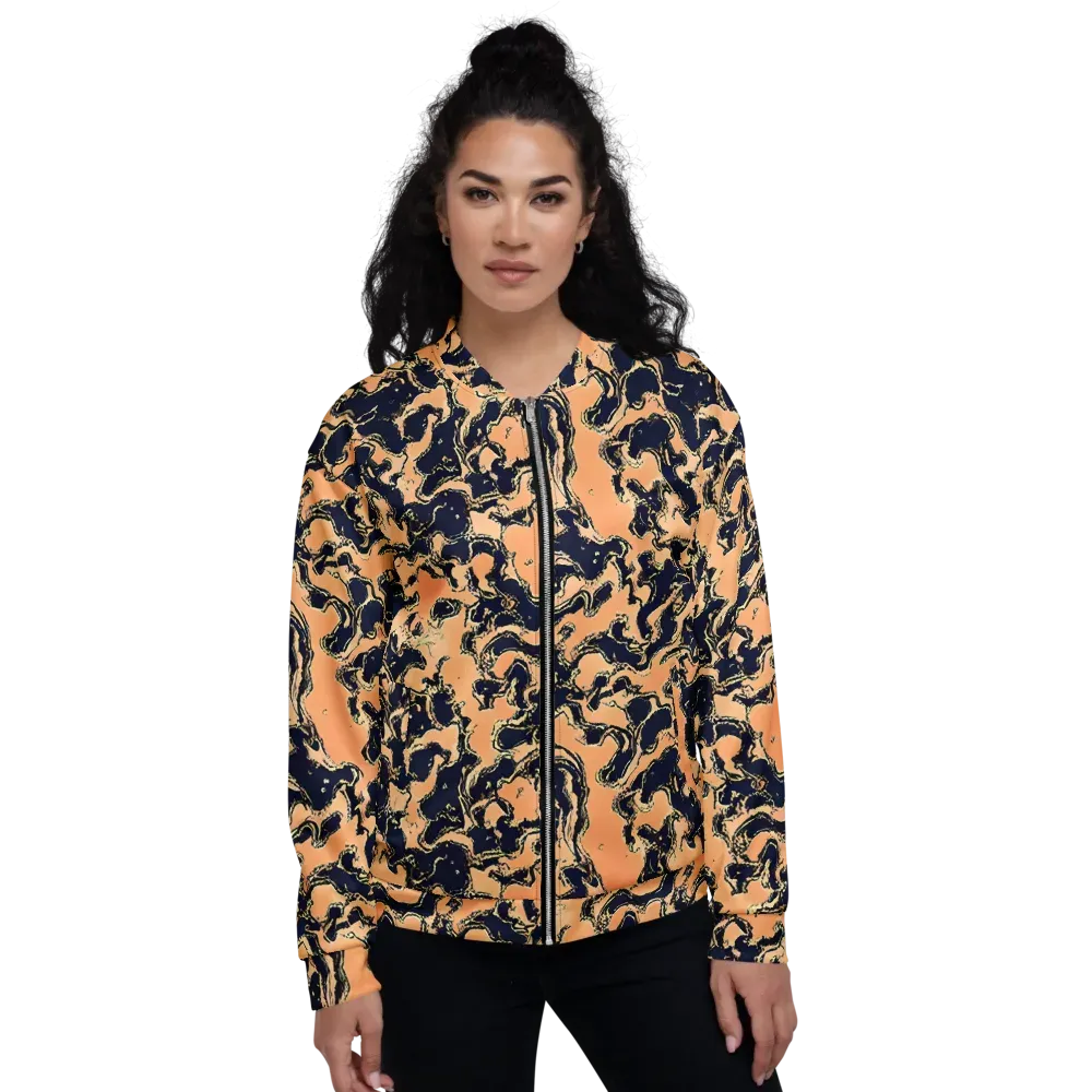 Apricot Ink on Bomber Jacket — Front
