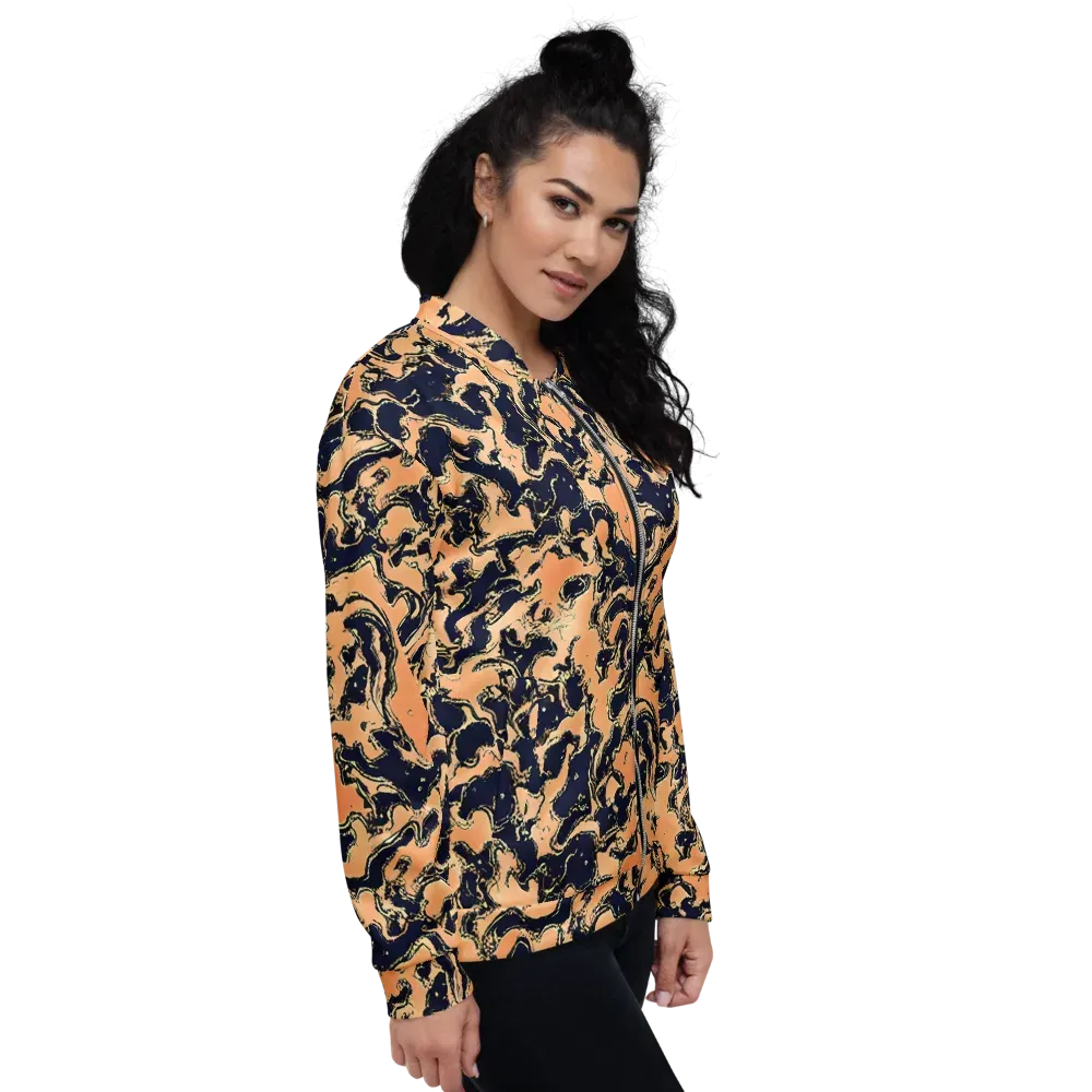 Apricot Ink on Bomber Jacket — Right