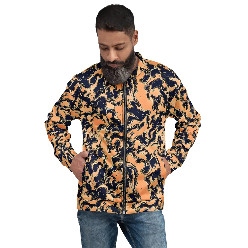 Apricot Ink on Bomber Jacket — Front