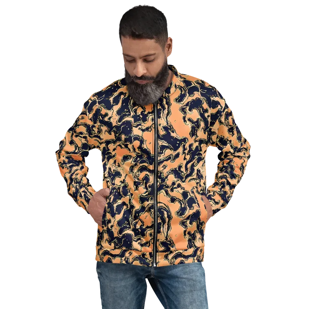 Apricot Ink on Bomber Jacket — Front