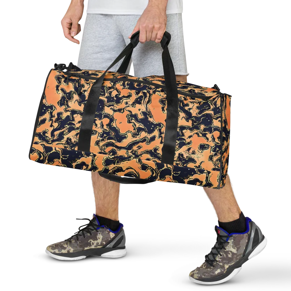 Apricot Ink on Duffle Bag — Front